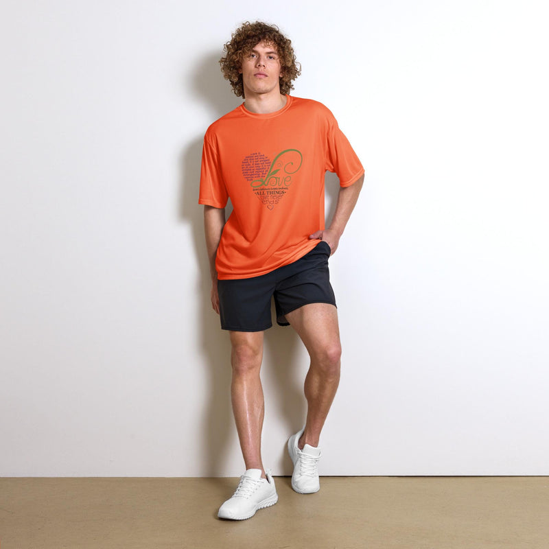 The Love Never Ends t-shirt Unisex Performance Crew Neck t-shirt Comfortable Stylish &Elegant
