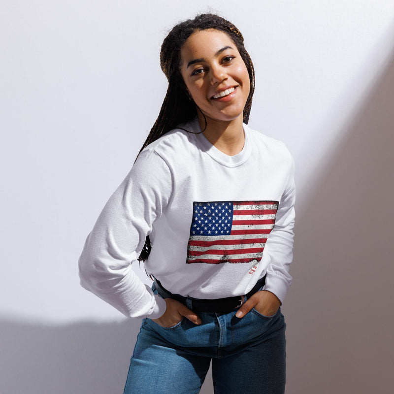 Trump America Trump Will Be Back Garment-dyed heavyweight long-sleeve shirt