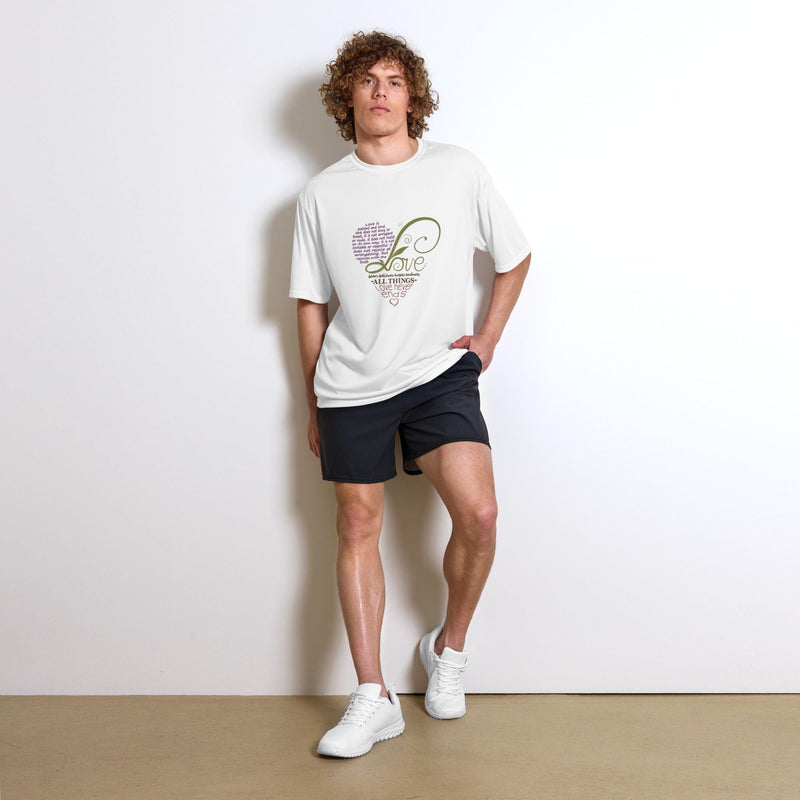 The Love Never Ends t-shirt Unisex Performance Crew Neck t-shirt Comfortable Stylish &Elegant